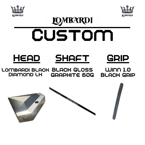 Lombardi Custom Black Diamond Schlägel für Linkshänder