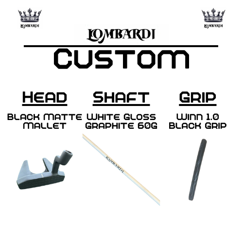 Lombardi Golf Custom Black Matte Mallet Golf Putter