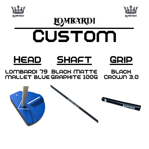 Lombardi Golf Custom Blue 79 Mallet Golf Putter