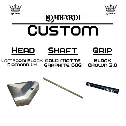 Lombardi Custom Black Diamond Schlägel für Linkshänder