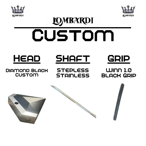 Lombardi Golf Custom Black Diamond Mallet Golf Putter