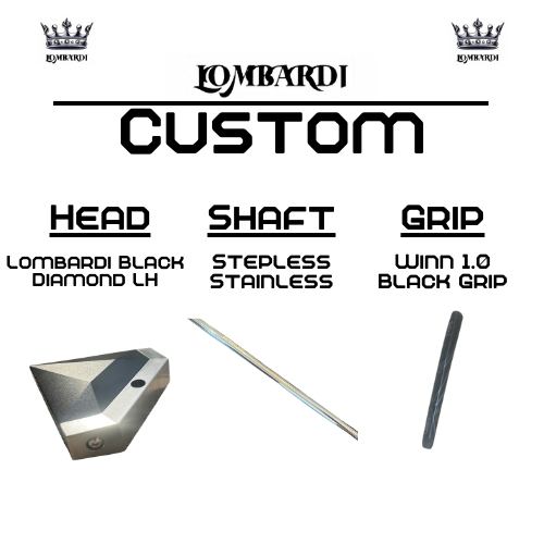 Lombardi Custom Black Diamond Schlägel für Linkshänder