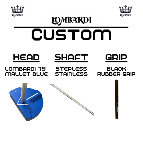 Lombardi Golf Custom Blue 79 Mallet Golf Putter