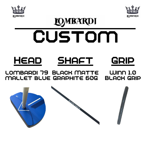 Lombardi Golf Custom Blue 79 Mallet Golf Putter