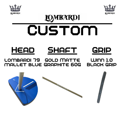 Lombardi Golf Custom Blue 79 Mallet Golf Putter