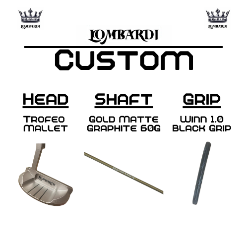 Lombardi Golf Custom Silver Trofeo Mallet Golf Putter