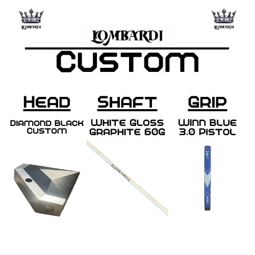 Lombardi Golf Custom Black Diamond Mallet Golf Putter