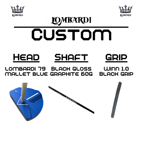 Lombardi Golf Custom Blue 79 Mallet Golf Putter