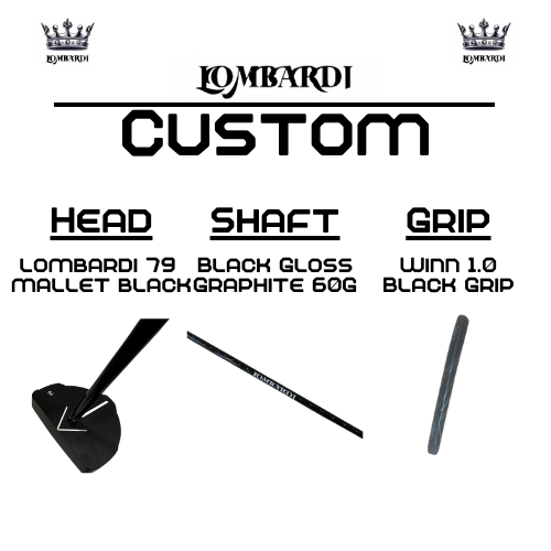 Lombardi Golf Custom Black 79 Mallet Golf Putter