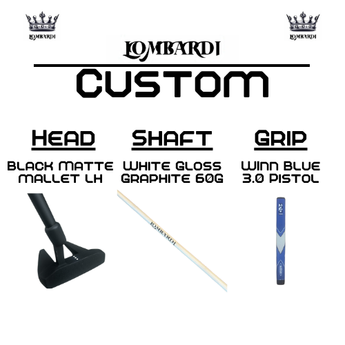 Lombardi Custom Schwarz Matt Schlägel für Linkshänder