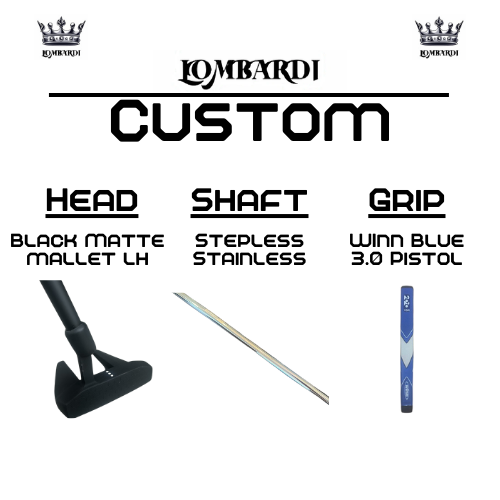 Lombardi Custom Schwarz Matt Schlägel für Linkshänder