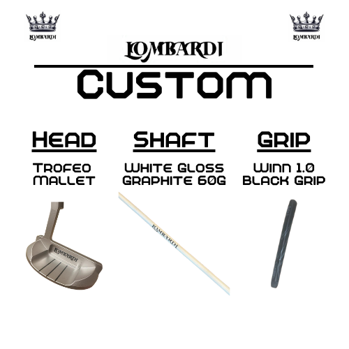 Lombardi Golf Custom Silver Trofeo Mallet Golf Putter
