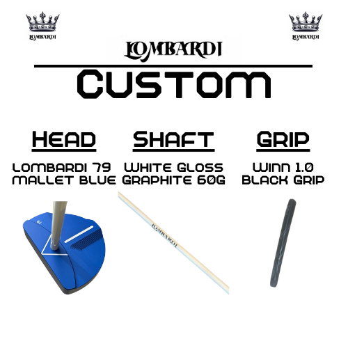 Lombardi Golf Custom Blue 79 Mallet Golf Putter