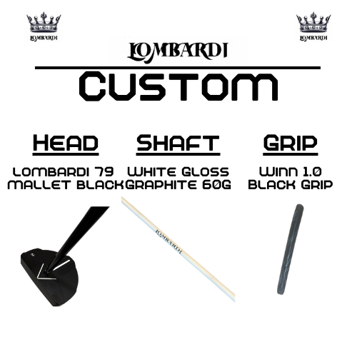 Lombardi Golf Custom Black 79 Mallet Golf Putter