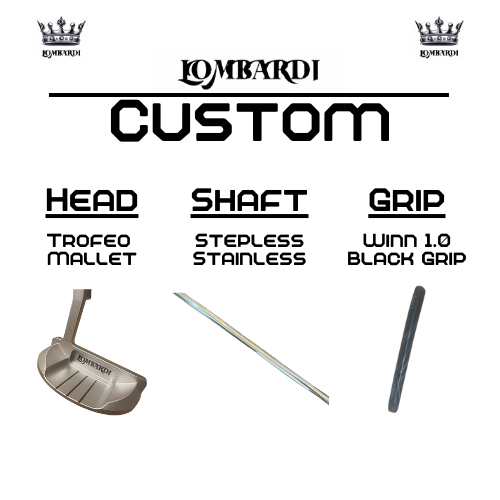 Lombardi Golf Custom Silver Trofeo Mallet Golf Putter