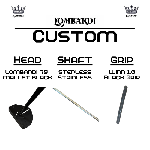 Lombardi Golf Custom Black 79 Mallet Golf Putter