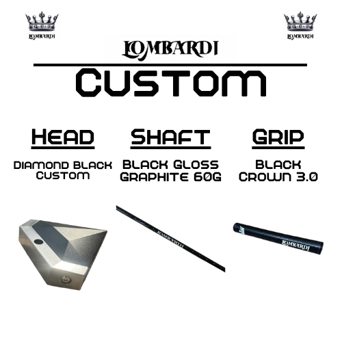 Lombardi Golf Custom Black Diamond Mallet Golf Putter