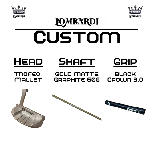 Lombardi Golf Custom Silver Trofeo Mallet Golf Putter