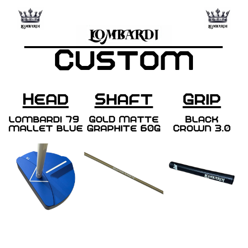 Lombardi Golf Custom Blue 79 Mallet Golf Putter