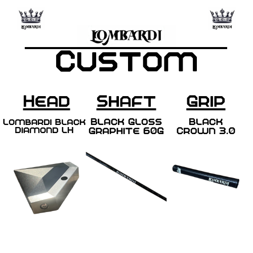 Lombardi Custom Black Diamond Schlägel für Linkshänder