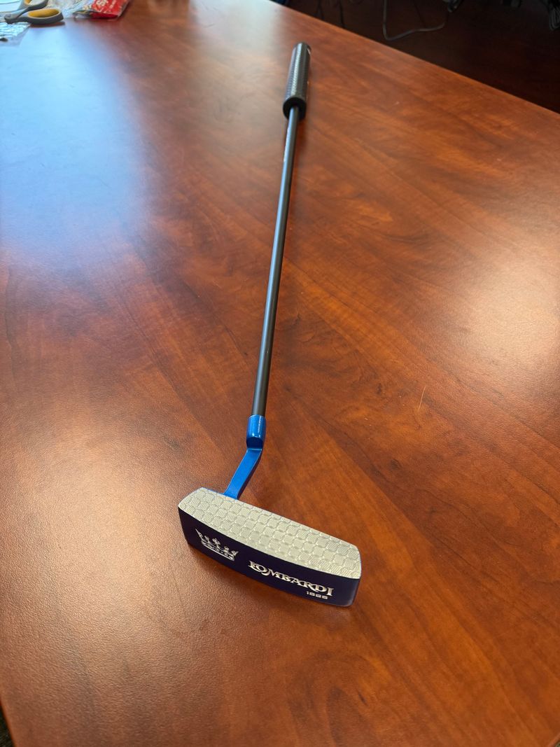 Lombardi Golf Custom Blue 1969 Double Wide Blade Left Hand Golf Putter