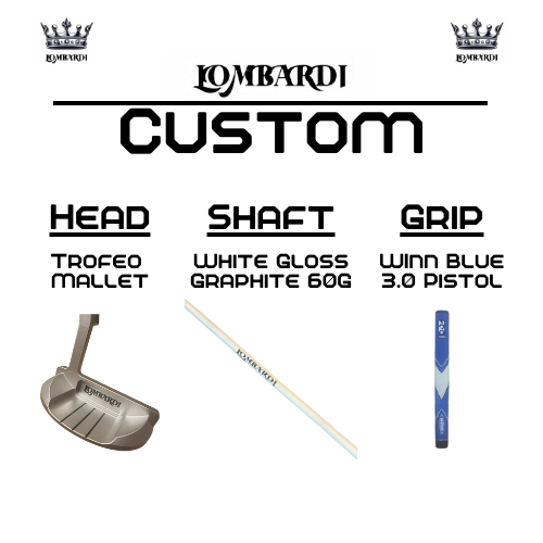 Lombardi Golf Custom Silver Trofeo Mallet Golf Putter