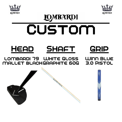 Lombardi Golf Custom Black 79 Mallet Golf Putter