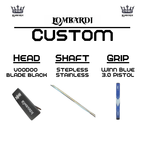 Lombardi Golf Custom Black Voodoo TPS Mallet Golf Putter