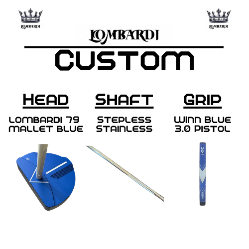 Lombardi Golf Custom Blue 79 Mallet Golf Putter