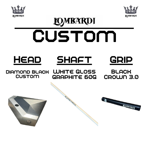 Lombardi Golf Custom Black Diamond Mallet Golf Putter