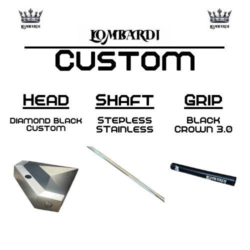 Lombardi Golf Custom Black Diamond Mallet Golf Putter