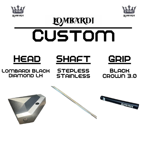 Lombardi Custom Black Diamond Schlägel für Linkshänder