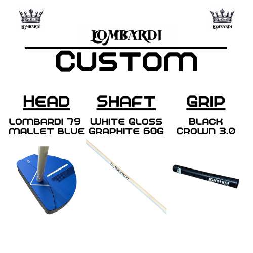 Lombardi Golf Custom Blue 79 Mallet Golf Putter