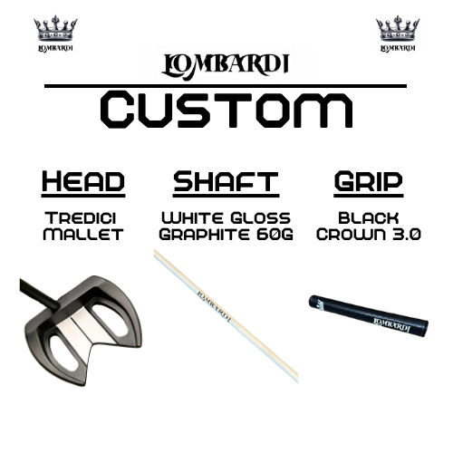 Lombardi Golf Custom Black Tredici Mallet Golf Putter