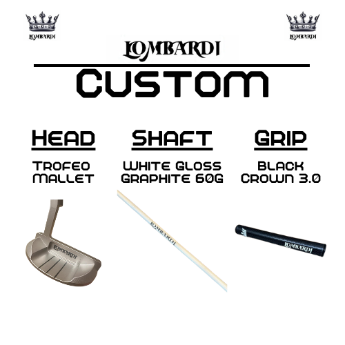 Lombardi Golf Custom Silver Trofeo Mallet Golf Putter