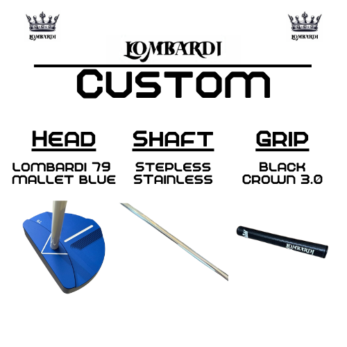 Lombardi Golf Custom Blue 79 Mallet Golf Putter