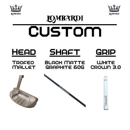 Lombardi Golf Custom Silver Trofeo Mallet Golf Putter