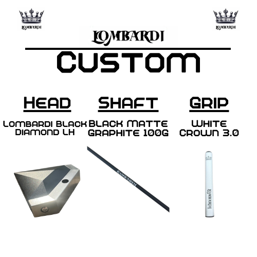 Lombardi Custom Black Diamond Schlägel für Linkshänder