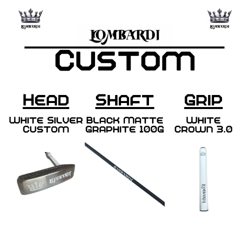 Lombardi Golf Custom White Silver OG Custom Blade Golf Putter