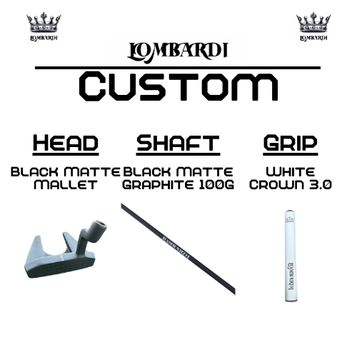 Lombardi Golf Custom Black Matte Mallet Golf Putter