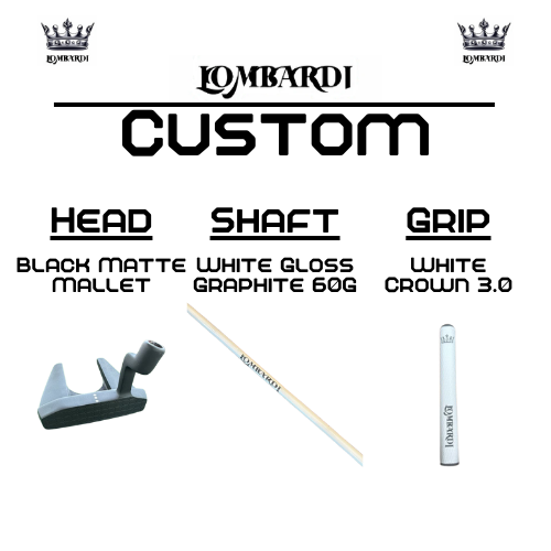 Lombardi Golf Custom Black Matte Mallet Golf Putter