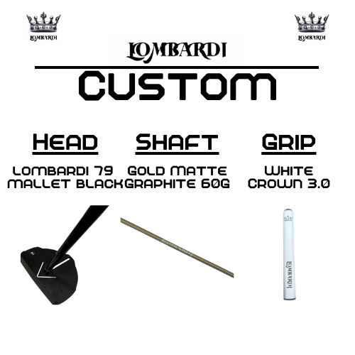 Lombardi Golf Custom Black 79 Mallet Golf Putter