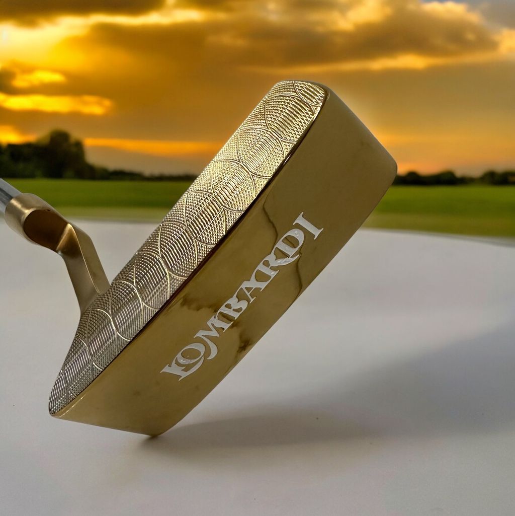 Putter de golf Lombardi Golf PC-308 dorado para zurdos
