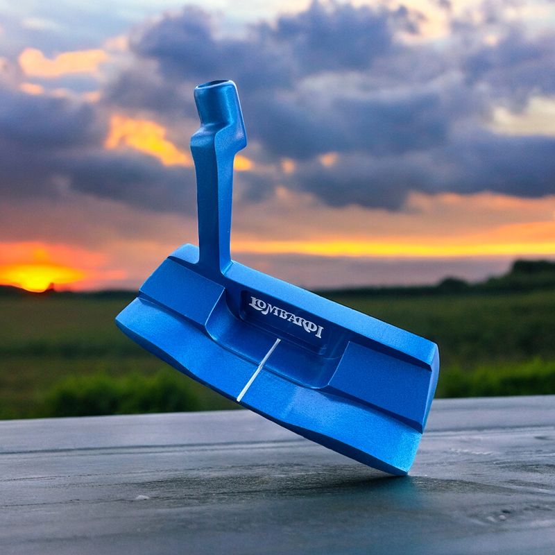 Putter de golf Lombardi Golf Custom Blue 1969 de hoja doble y ancha