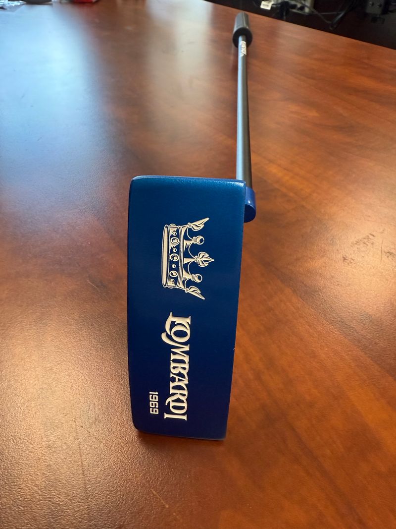 Lombardi Golf Custom Blue 1969 Double Wide Blade Left Hand Golf Putter