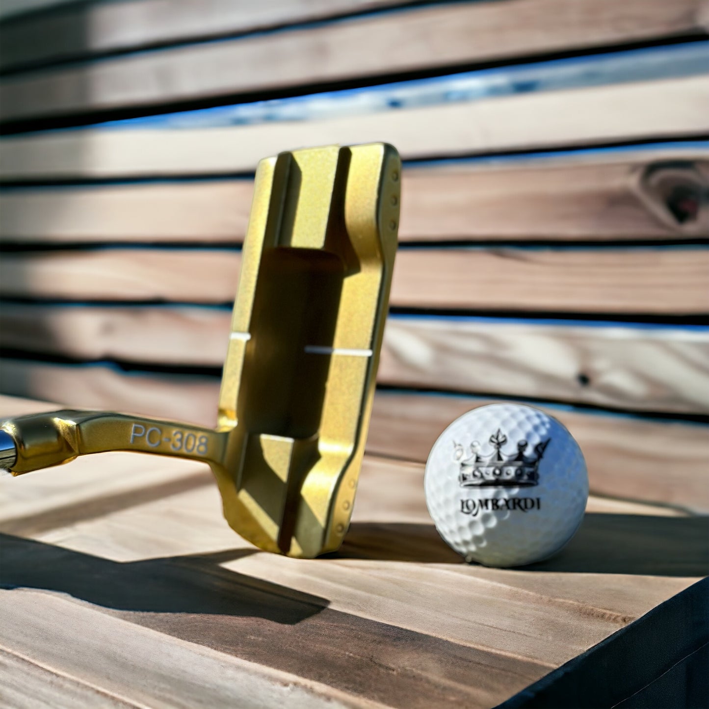 Lombardi Golf PC-308 Golf Putter - Gold