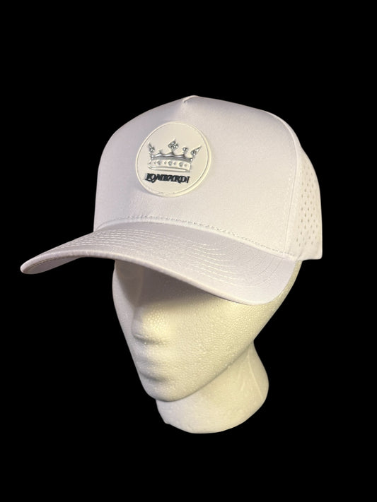 Lombardi White Patch Crown hat