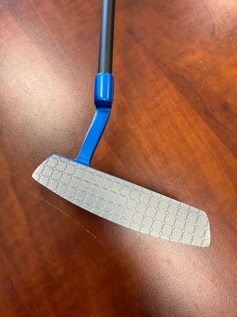 Lombardi Golf Custom Blue 1969 Double Wide Blade Left Hand Golf Putter