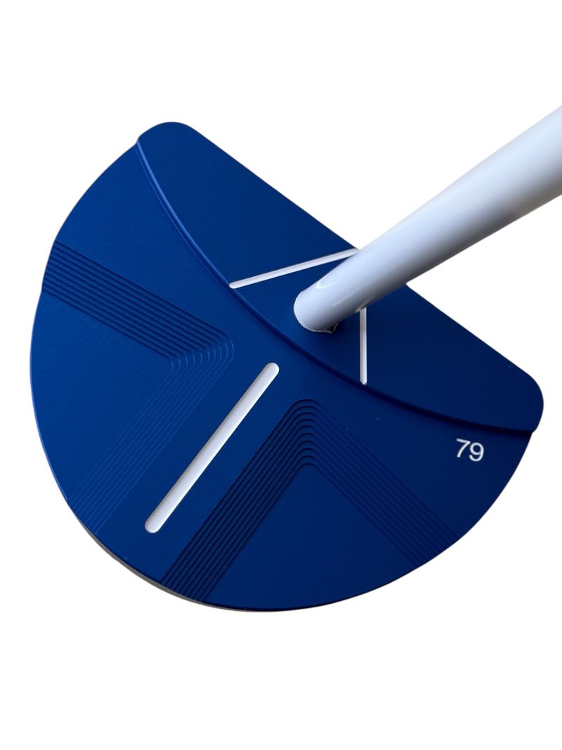Lombardi Golf Custom Blue 79 Left-Handed Mallet Golf Putter