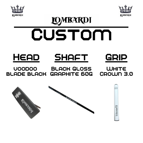 Lombardi Golf Custom Black Voodoo TPS Mallet Golf Putter
